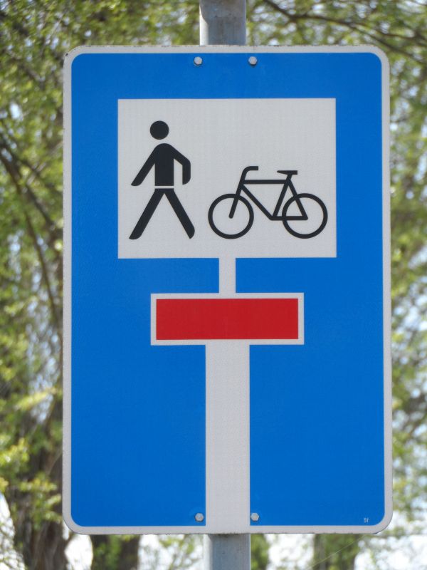 Fußgänger, Tafel, Straße, Weiß, Nummer, Fahrrad