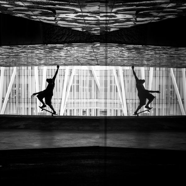 man,silhouette,light,black and white,people,wood