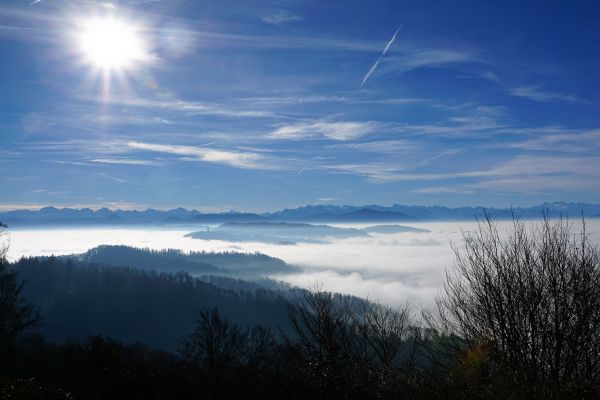 krajina, Příroda, horizont, hora, sníh, zima