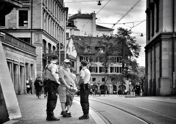 pedestrian,black and white,people,road,street,alley