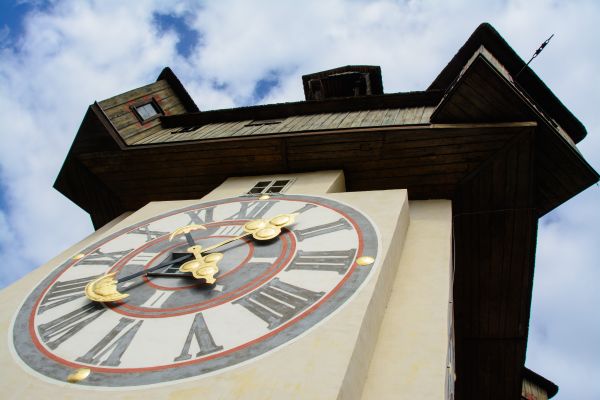 architecture,tower,clock,landmark,blue,clock tower