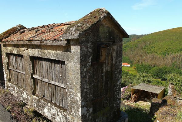 rots,huis,gebouw,dorp,huis-,hut