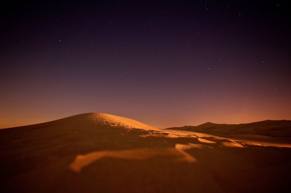 paysage,le sable,horizon,désert,nuit,étoile