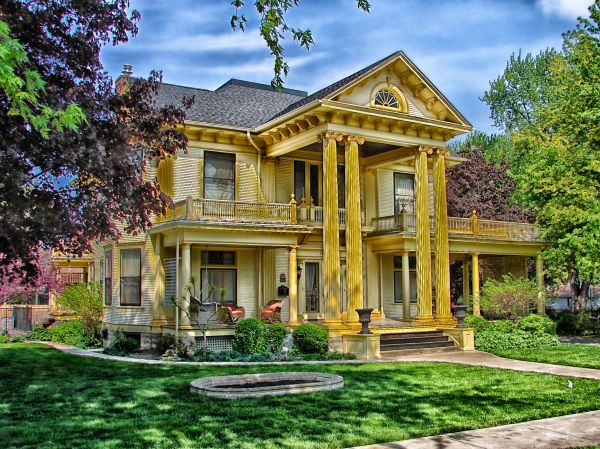 architecture,maison,bâtiment,maison,pelouse,Manoir