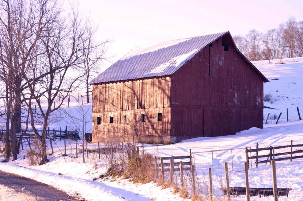 landscape,house,building,snow,cold,winter