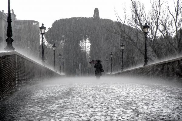 Wasser,Schnee,Winter,Schwarz und weiß,Brücke,Regen