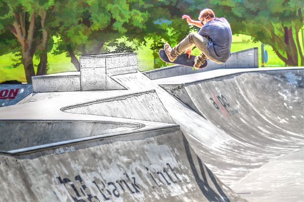 δημιουργικός, χιόνι, Skateboard, πατινάζ, Skateboarding, σανίδα του σέρφιν