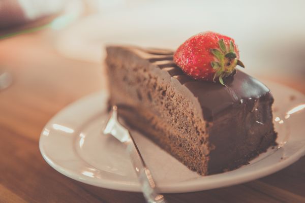 comida, pastel, pastel de chocolate, postre, plato, Pastel de chocolate sin harina