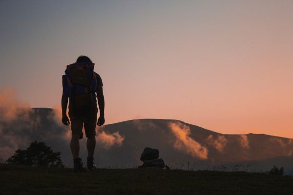 landschap,horizon,wandelen,berg-,zonsopkomst,zonsondergang