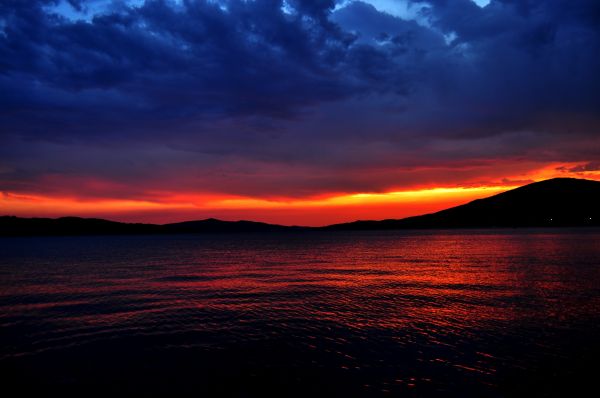 Meer, Küste, Ozean, Horizont, Wolke, Himmel