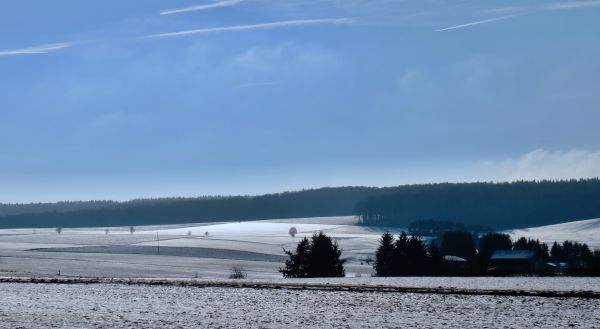 landskap, hav, natur, fjell, snø, kald