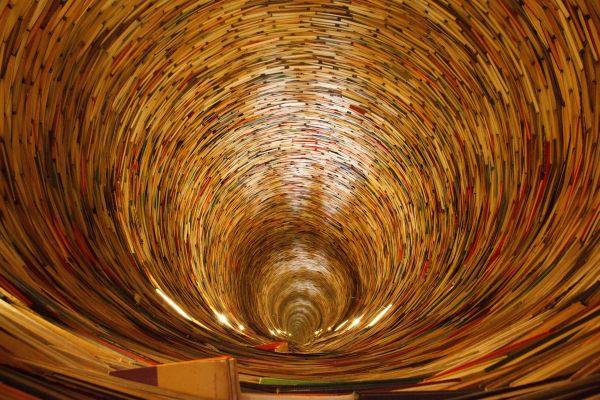 book,wood,light,tunnel,ceiling,prague