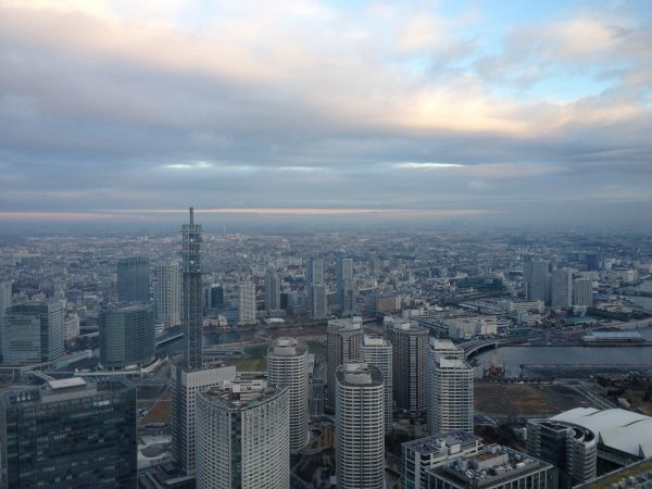 horizonte, cielo, horizonte, ciudad, rascacielos, Paisaje urbano