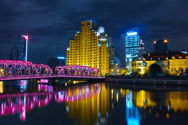 воды, горизонт, легкий, архитектура, небо, мост