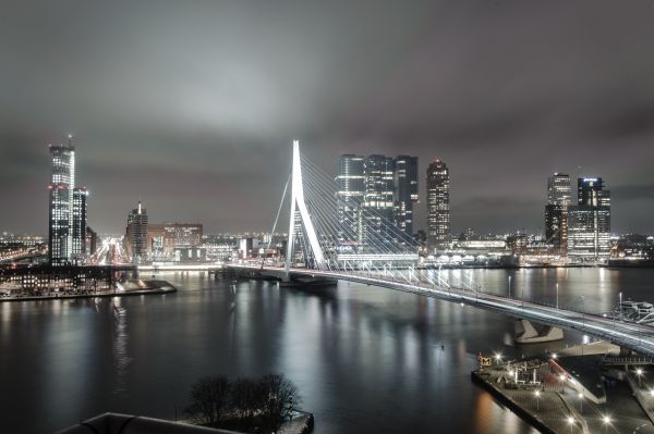 puente,horizonte,noche,paisaje,muelle,aire