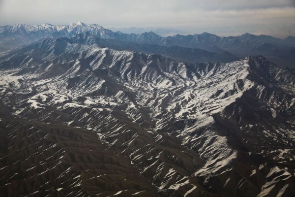 風景,荒野,山,雪,谷,山脈