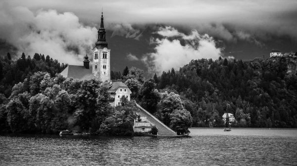 облако,черное и белое,Пейзаж и черный,воды,белый,фотография