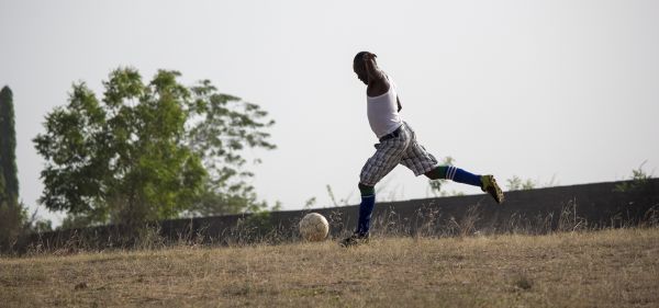 hombre, césped, gente, deporte, campo, persona