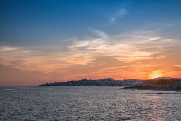 spiaggia, paesaggio, mare, costa, oceano, orizzonte