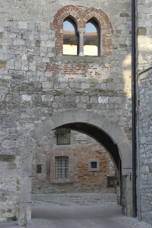 architectuur, venster, gebouw, muur, steen, boog