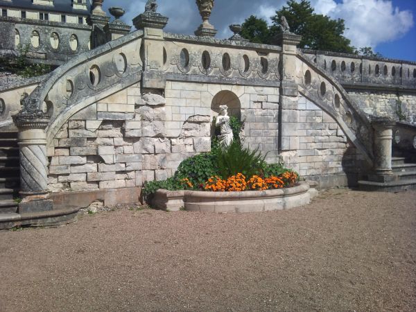 monument,Frankrike,bue,hage,vegg,trapp