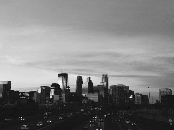 Horizont, Wolke, Schwarz und weiß, Himmel, Skyline, Fotografie