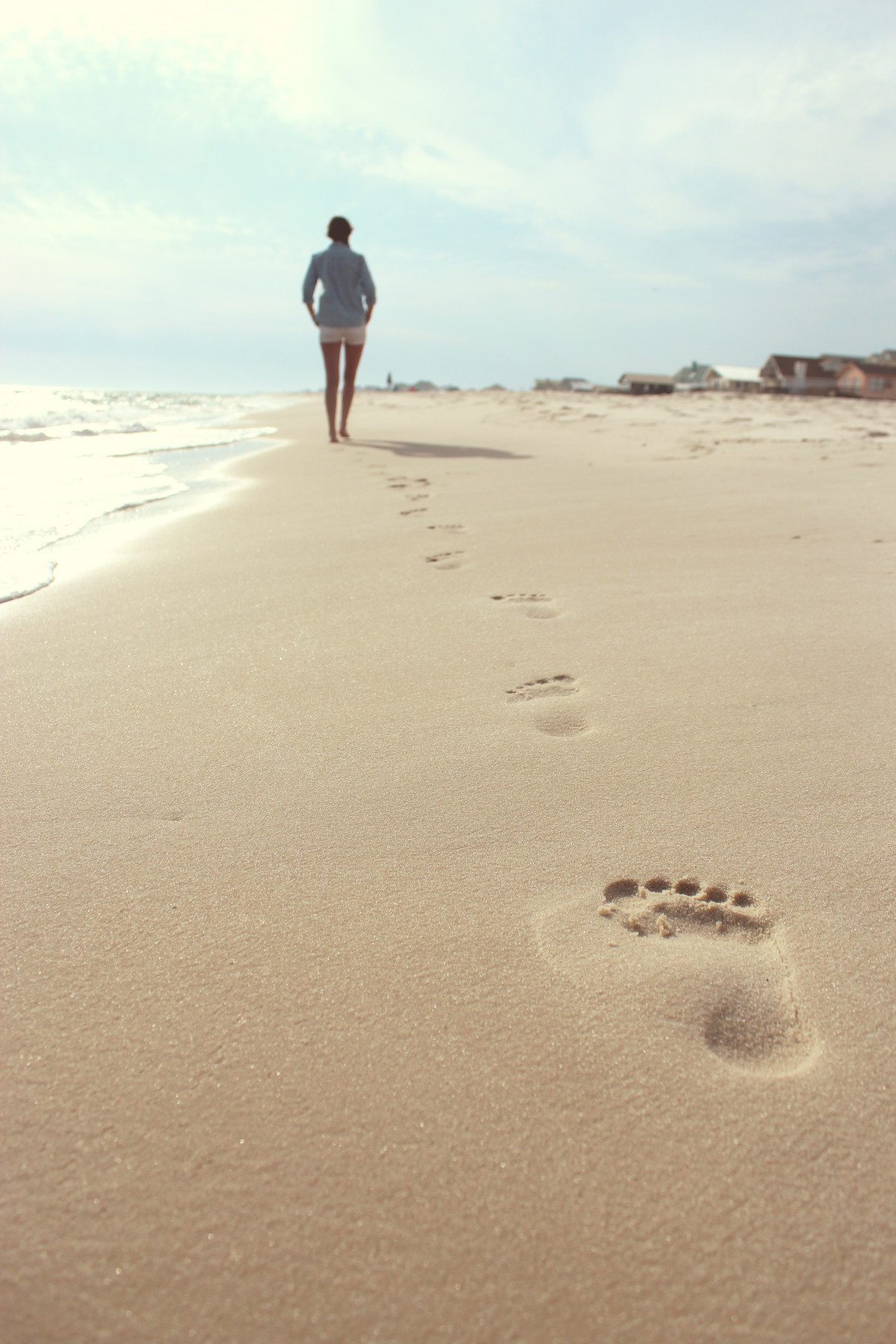 plage, mer, côte, le sable, océan, en marchant, femme, dune, rive, empreinte, Matériel, plan d'eau, habitat, Boue, environnement naturel, Relief éolien