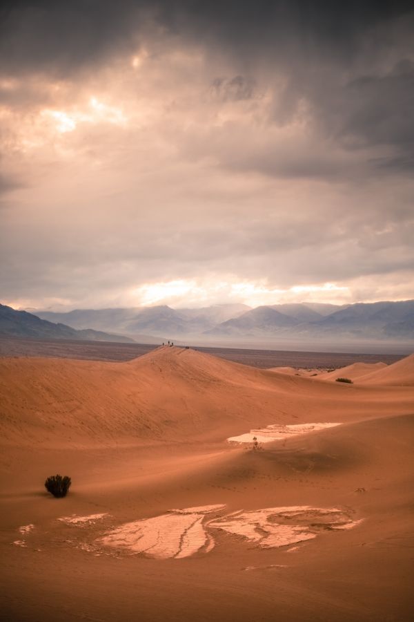 Landschaft, Meer, Sand, Horizont, Berg, Wolke