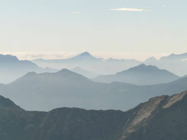 風景,自然,荒野,山,雪,雲