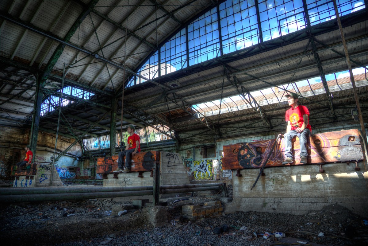 oraș, tren, transport, dragoste, gară, fabrică, transport public, hdr, artă, arenă, lostplace, leipzig, Zona urbană