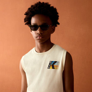 Kith Kids Refraction Graphic Tank Top - Sandrift