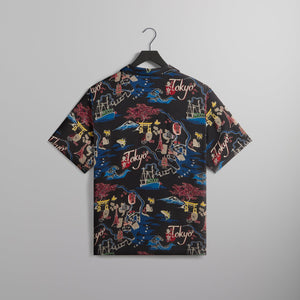 Kith Tokyo Thompson Camp Collar Shirt - Black