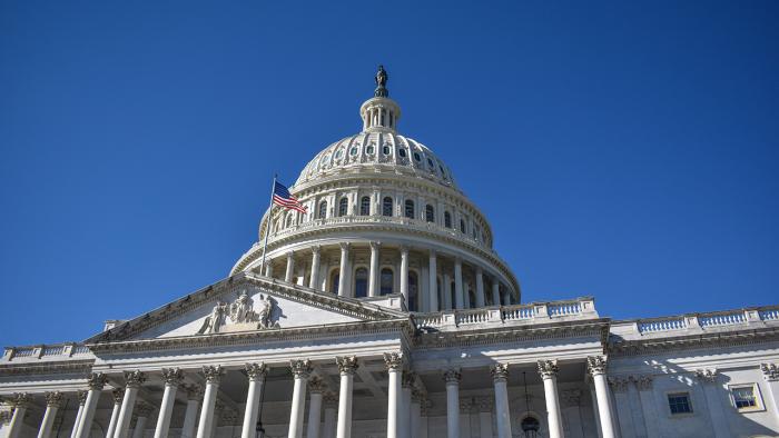 View of the U.S. Capitol dome.