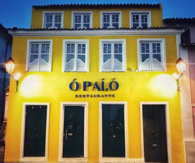 Fachada do Restaurante Ó Pai Ó, do ator Erico Braz, em Salvador