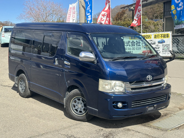 トヨタハイエースバン8人乗ワゴン登録/ソナー/Bカメ/Dレコ 中古車画像