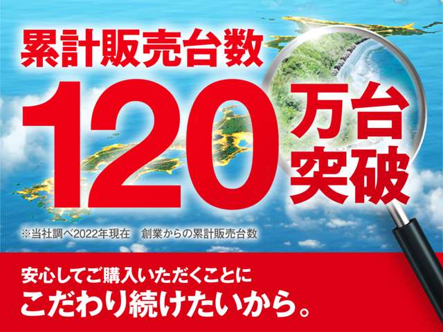 お陰様で販売台数累計120万台突破。