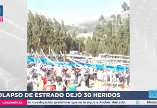 Huancayo: 30 heridos dejó el colapso de estrado durante fiesta patronal