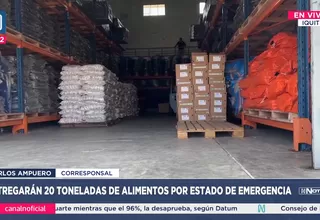 Iquitos: Premier y ministro de Defensa entregan alimentos por estado de emergencia