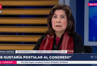 Martha Chávez: El partido está tomando las precauciones si el JNE desestima la candidatura de Alberto Fujimori