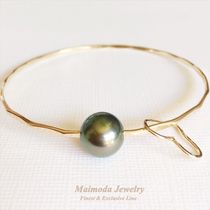 タヒチアンパール ハートチャーム バングル☆Maimoda Jewelry☆