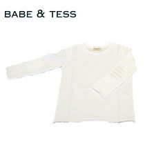 ≪BABE&TESS≫ベイブ・アンド・テス  袖パッチ ロングTシャツ