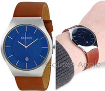 送料関税込★SKAGEN skw6160 Grenen ブラウンレザー MENS腕時計