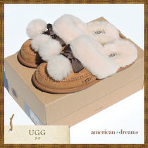 セール!【 UGG 】可愛いリボン&ポンポン付きスリッパ