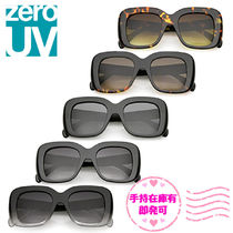 手持在庫★zeroUV★Oversize Retro Square Thick Frame C552