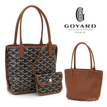 GOYARD リバーシブル ミニトート ブラックxブラウン