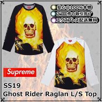 Supreme Ghost Rider Raglan L/S Top Tee SS 19  WEEK 2