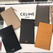 送料無料【CELINE】コンパクト ジップドカードホルダー