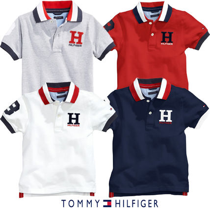 Tommy Hilfiger キッズ用トップス 大人もOK★Tommy Hilfiger★半袖ポロシャツ ボーイズキッズ子供