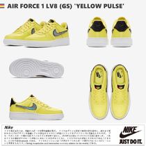 日本未入荷!★[NIKE]★AIR FORCE 1 LV8 (GS) 'YELLOW PULSE'★