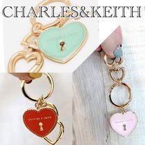 Charles&Keith ハートロックキーチェーン ゴールド 3color送料込